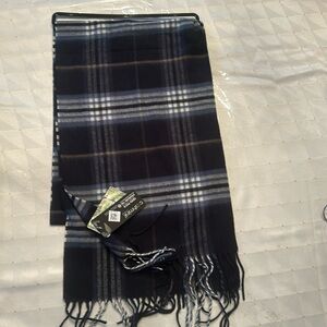 New Cash mink  plaid scarf